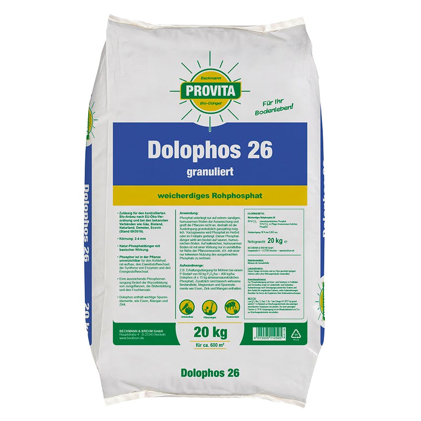 Dolophos 26 - Sack 20kg (Im Bio-Landbau zugelassen)