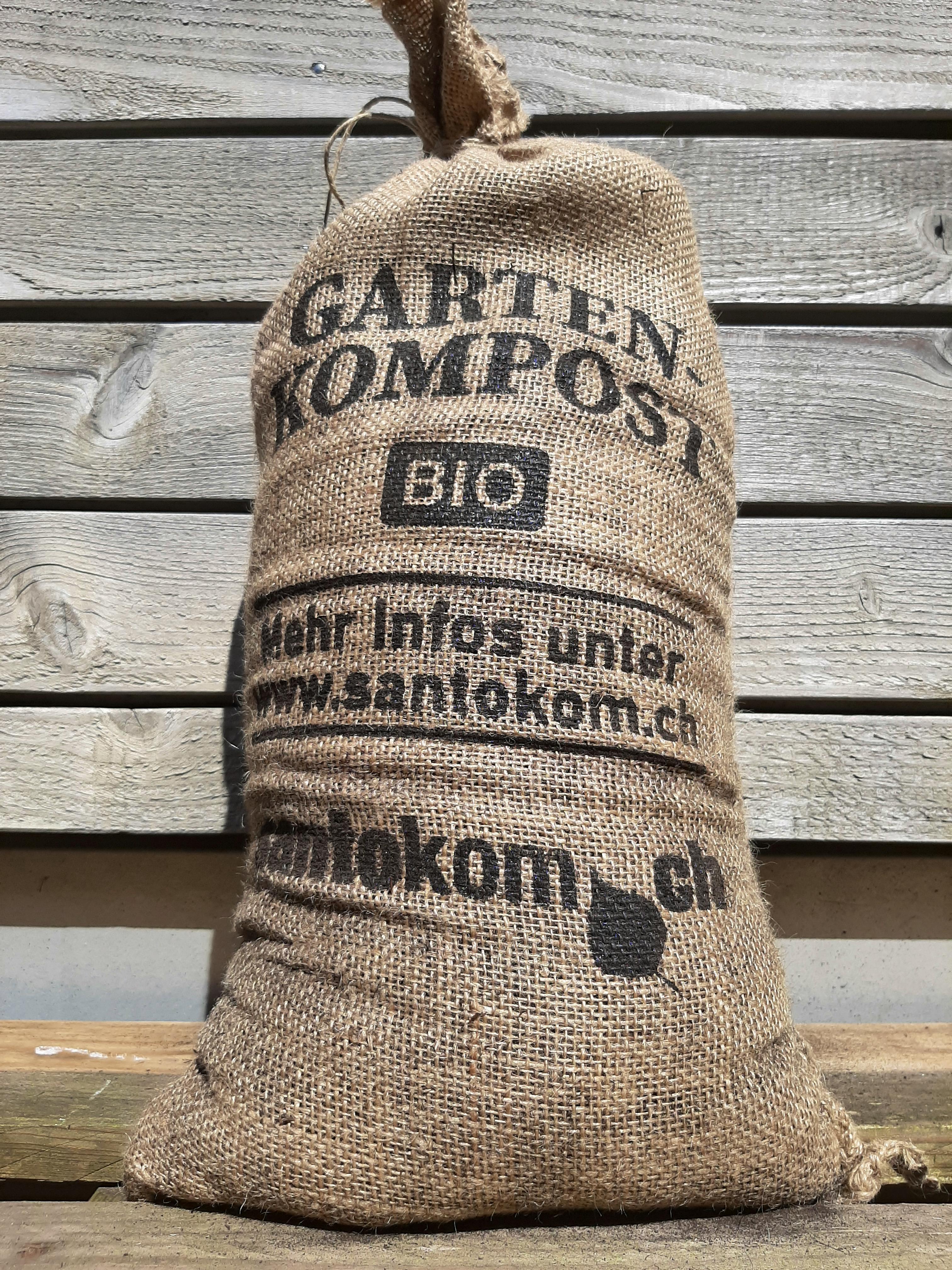 Premium Bio-Gartenkompost im Jutesack (25 Liter) 